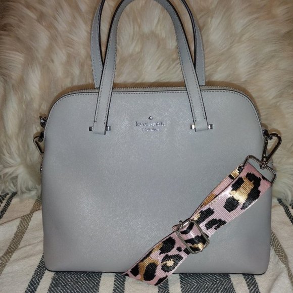 SOLD Kate Spade Maise Medium Dome Satchel in Grey - Picture 1 of 12